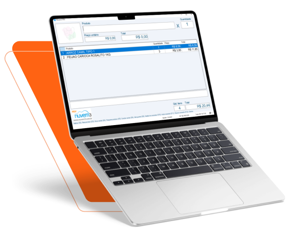 Sistema frente de caixa PDV para a sua loja