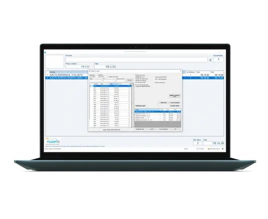Sistema frente de caixa PDV para a sua loja